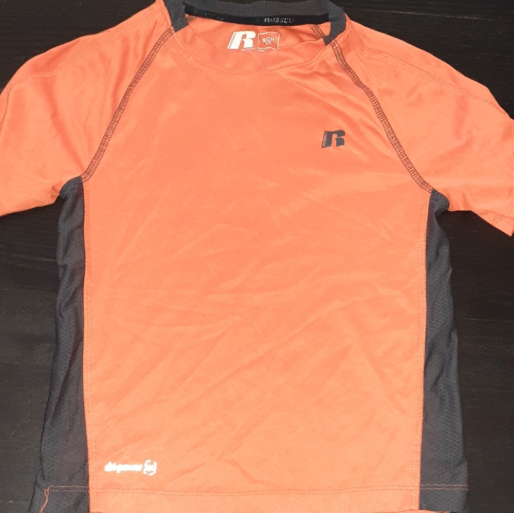 Russell Athletic Boys Sm Orange Sports Shirt